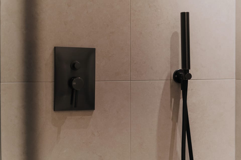 Free toiletries, hair dryer, bathrobes, bidet