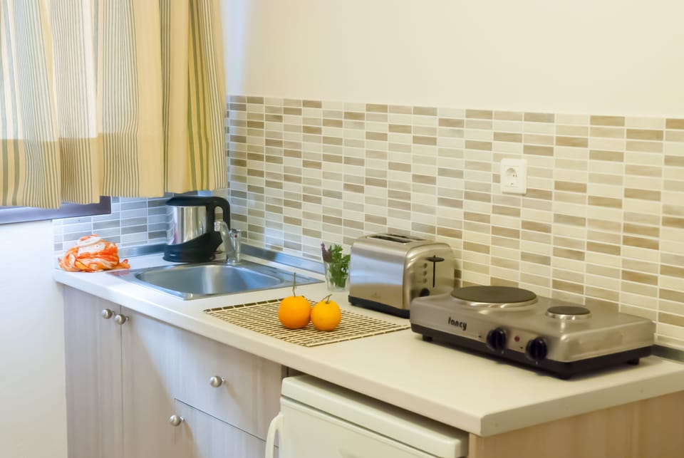 Standard Apartment, 1 Bedroom | Private kitchenette | Full-size fridge, coffee/tea maker, electric kettle