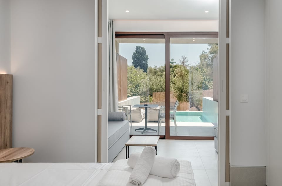 Deluxe Apartment - Private Pool | 1 bedroom, in-room safe, desk, laptop workspace