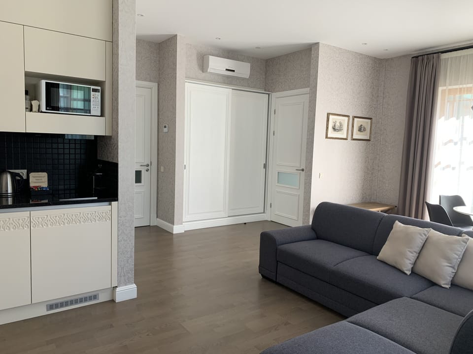 Studio Suite, Terrace | Living area | Flat-screen TV
