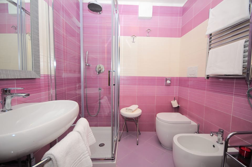 Deluxe Double Room (Standard) | Bathroom | Shower, rainfall showerhead, free toiletries, hair dryer