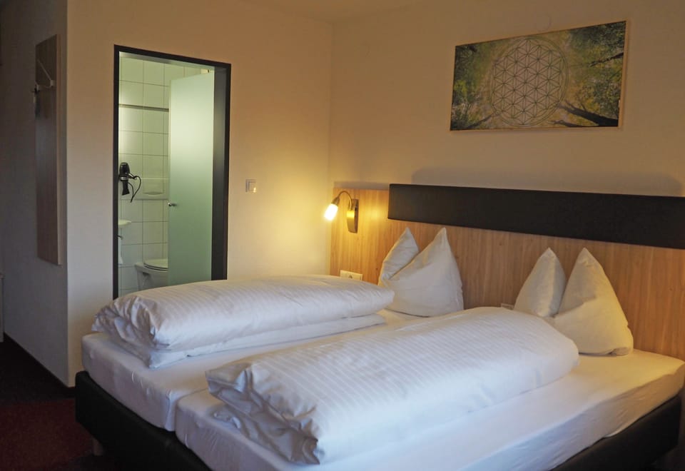 Basic Double Room | Hypo-allergenic bedding, down comforters, memory foam beds, in-room safe