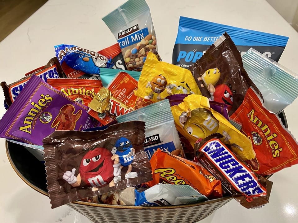Welcome basket of snacks!