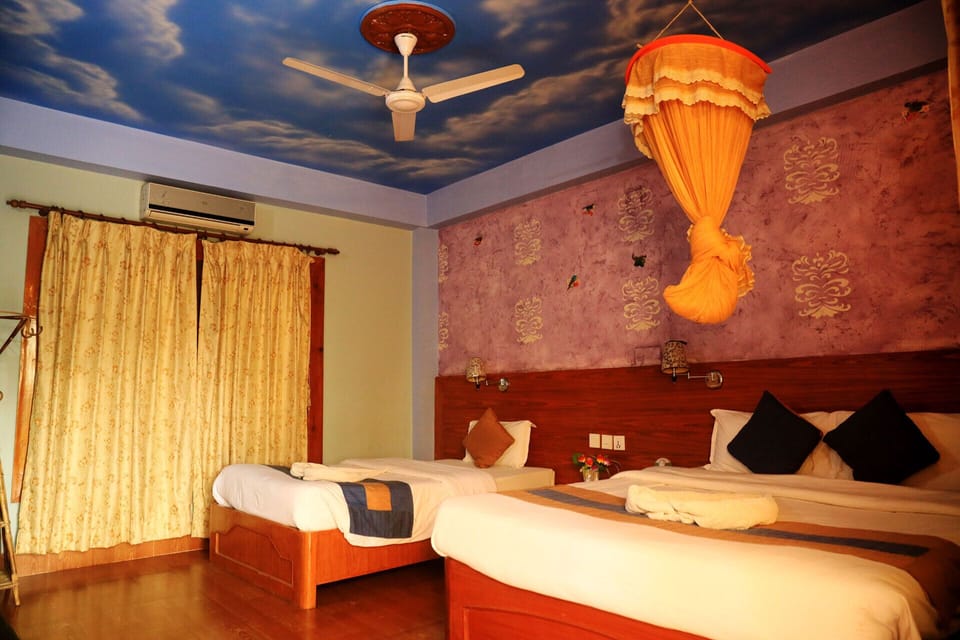 Family Room, Garden View | Soundproofing, iron/ironing board, free WiFi, bed sheets