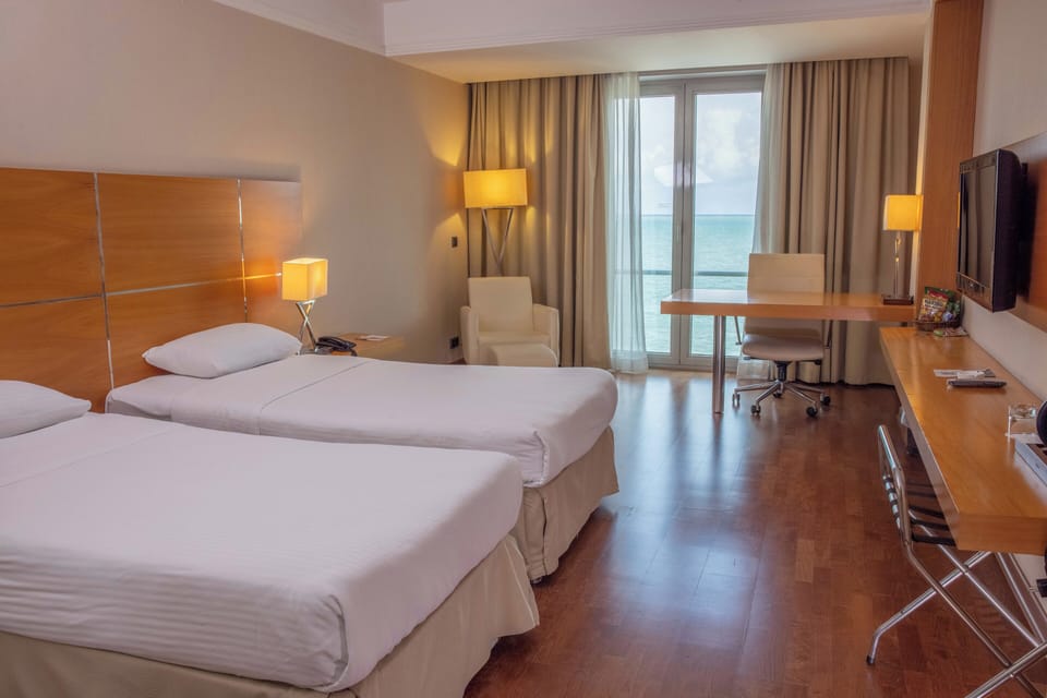 Deluxe Double Room, 1 Bedroom, Mountain View | Minibar, in-room safe, desk, laptop workspace