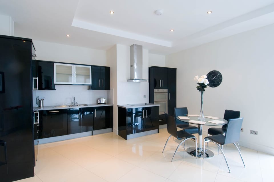 Standard Apartment, 2 Bedrooms | Private kitchen | Full-size fridge, microwave, stovetop, dishwasher