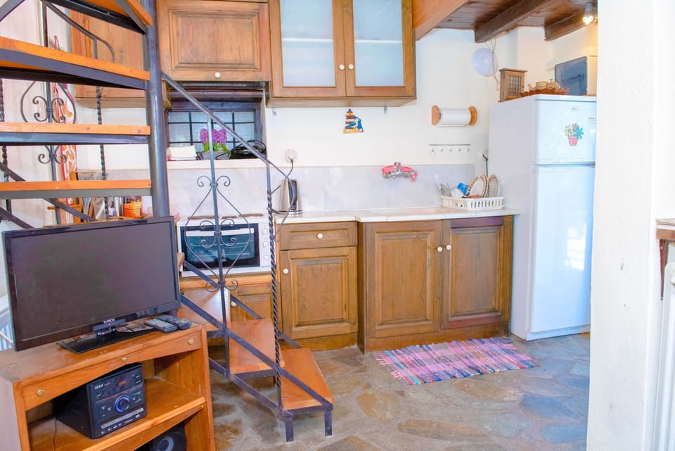 Standard House, Fireplace, Sea View | Private kitchen | Fridge, coffee/tea maker, electric kettle, cookware/dishes/utensils