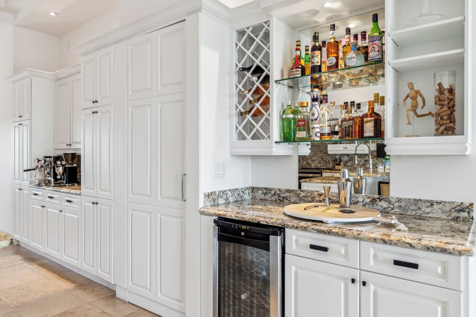 Luxury Penthouse, 2 Bedrooms, Balcony, Ocean View | Private kitchen | Coffee/tea maker, full-size fridge, microwave, electric kettle
