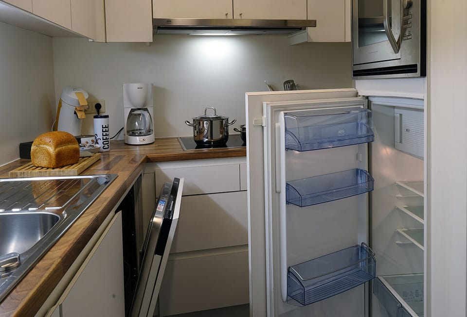 Apartment, 1 Bedroom | Private kitchen | Full-size fridge, microwave, stovetop, dishwasher