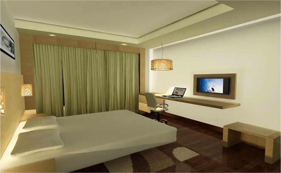 Memory foam beds, minibar, in-room safe, desk