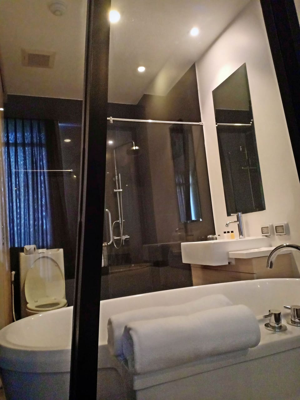 Deluxe room only (No Breakfast / No Transfer) | Bathroom | Separate tub and shower, rainfall showerhead, free toiletries
