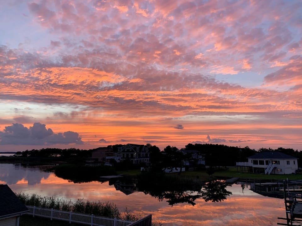 Summer Sunset 2020 from back deck