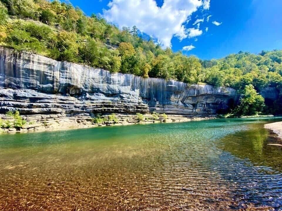 The Buffalo River is a little over an hour drive to enjoy nature’s beauty.