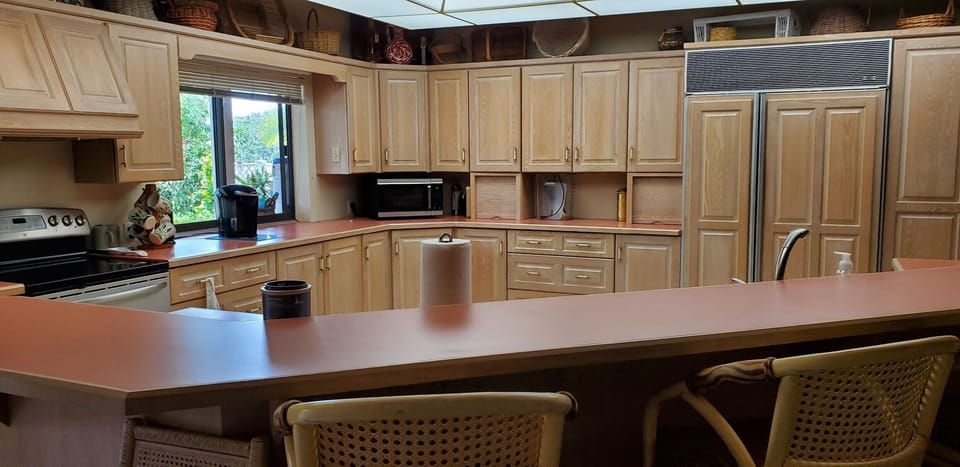 kitchen with island seating