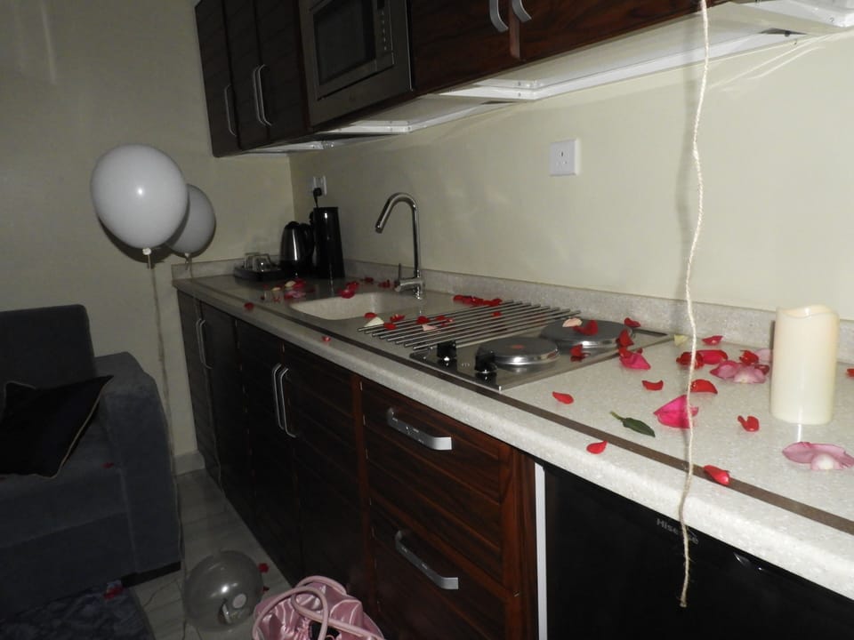 Deluxe Apartment, 2 Bedrooms, City View | Private kitchenette