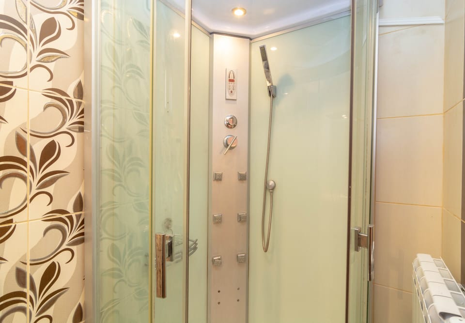 Apartment, 1 Bedroom, Balcony, Sea View | Bathroom shower