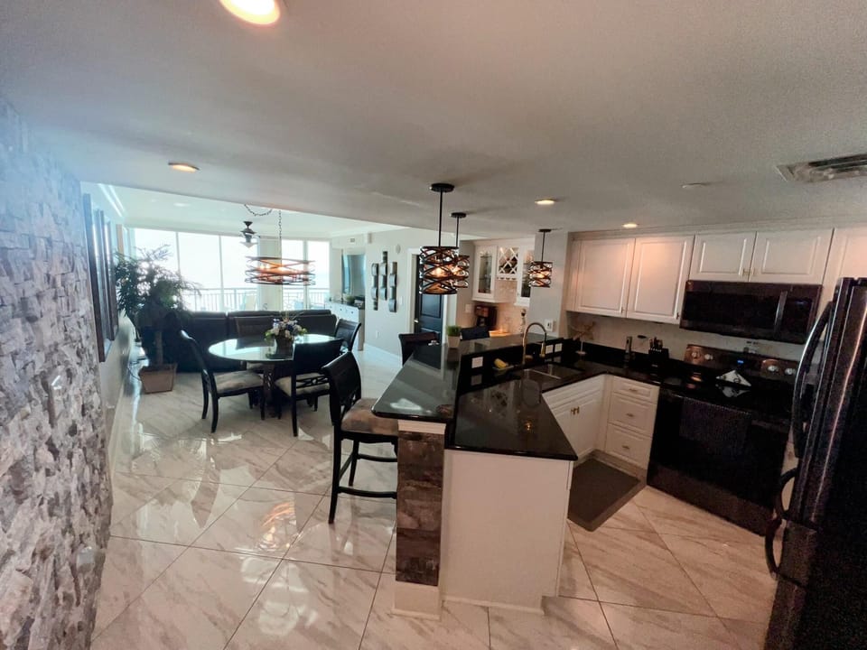 Spacious open kitchen and dining area for family gatherings