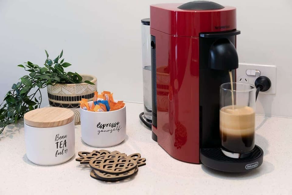 Nespresso machine & pods provided for the caffeine lovers!