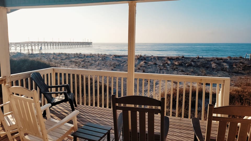Porch view of Ocean Crest pier