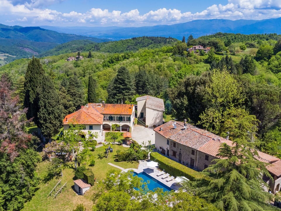 Residential Area, House, Home, Estate, Mountain Range, Cottage, Swimming Pool, Resort, Villa, Hacienda