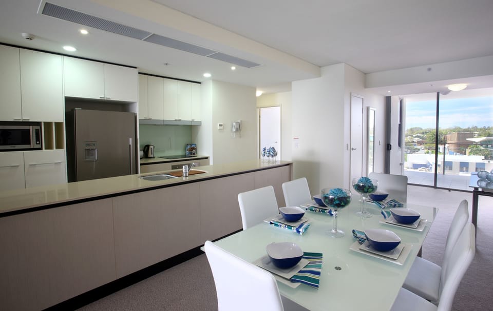 Three Bedroom - Water View | Private kitchen | Coffee/tea maker, fridge, microwave, oven