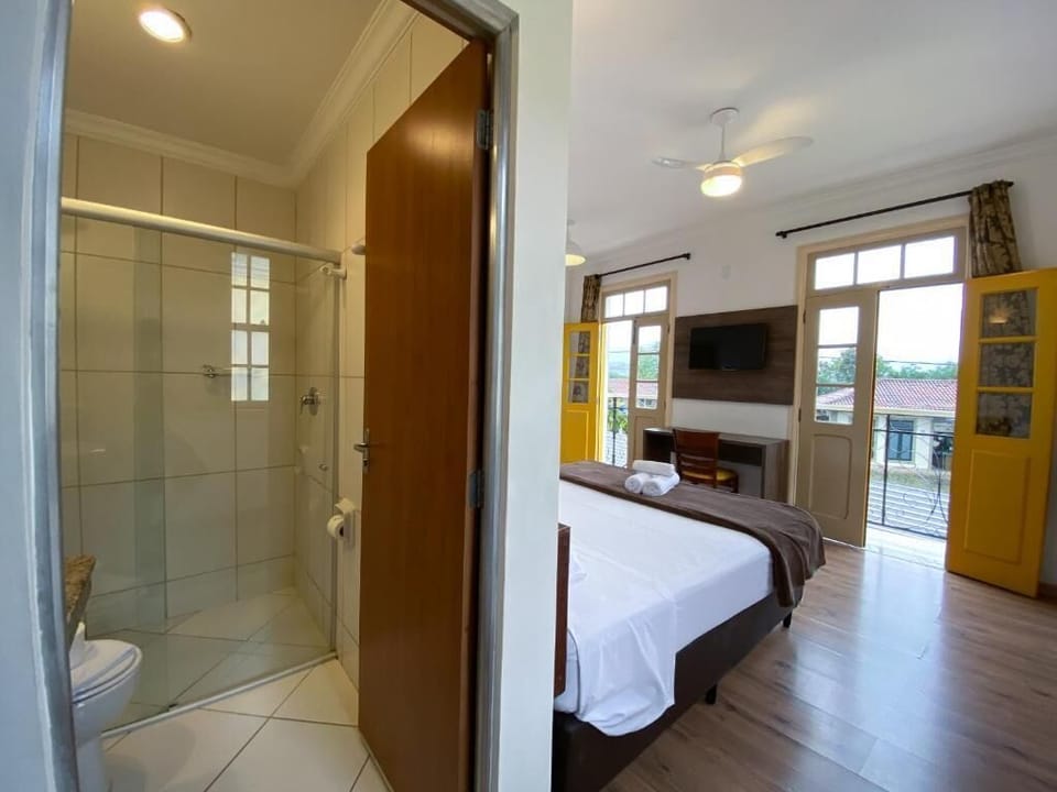 Minibar, desk, laptop workspace, soundproofing