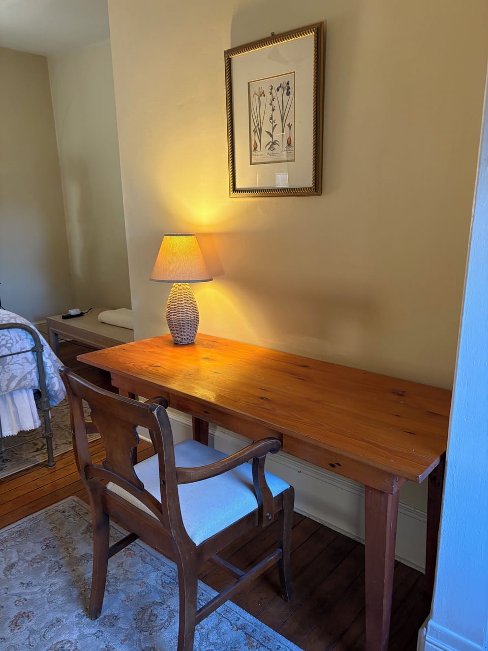 Dedicated work space in second bedroom