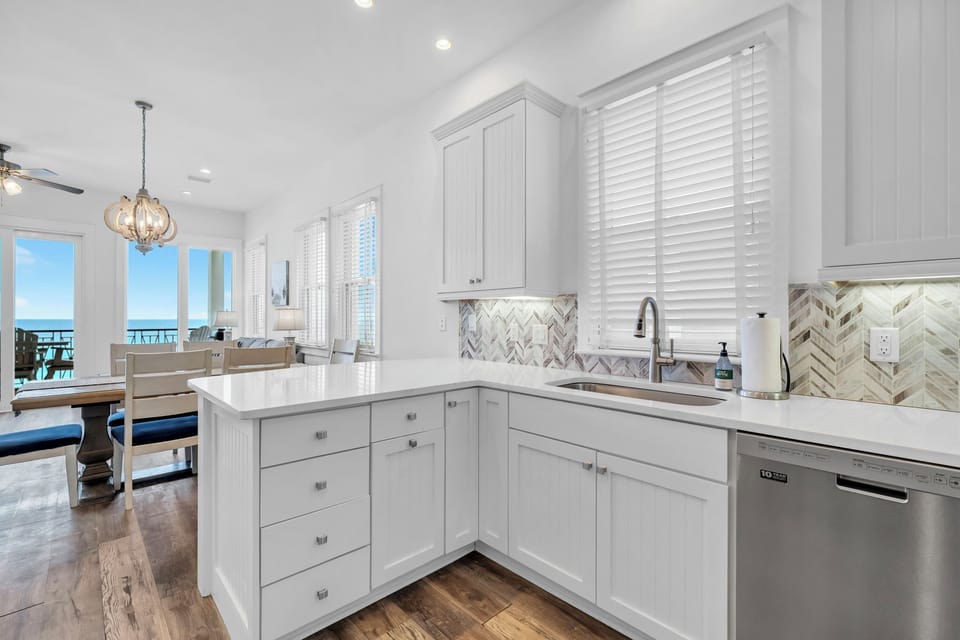 Remodeled kitchen with top of the line appliances