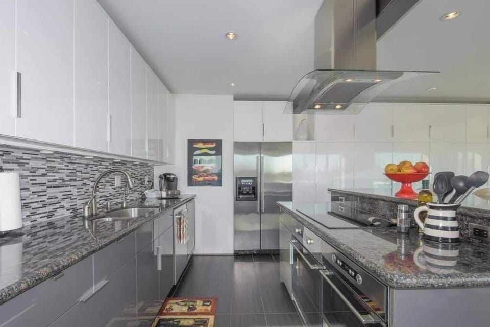"The kitchen was well-equipped and the unit was very clean"