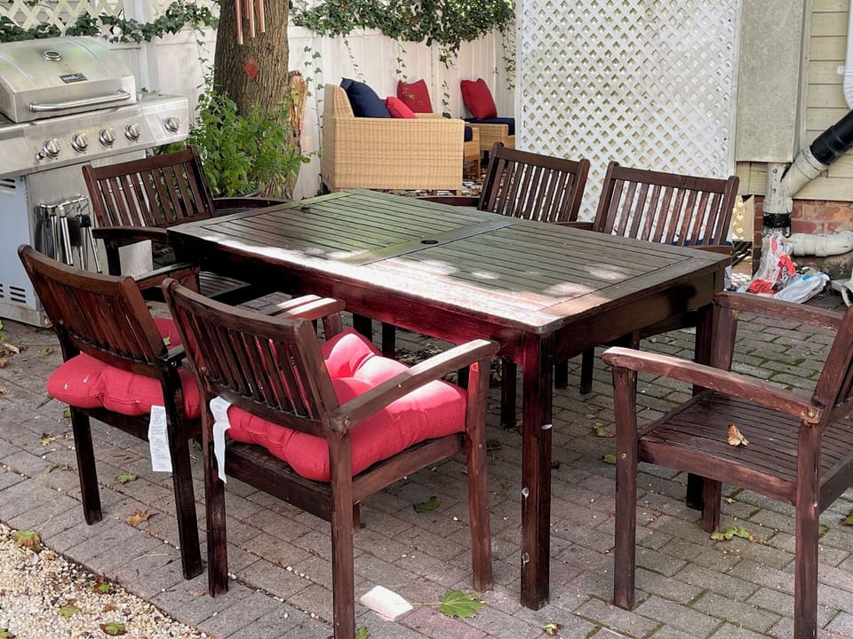 Spacious and practical outdoor seating for your comfort.