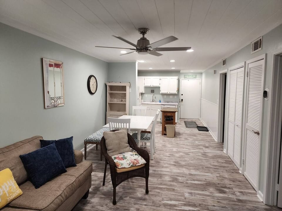 Living room, Dining, Kitchen. Bedrooms, baths & laundry are on the right. (this couch has been replaced)