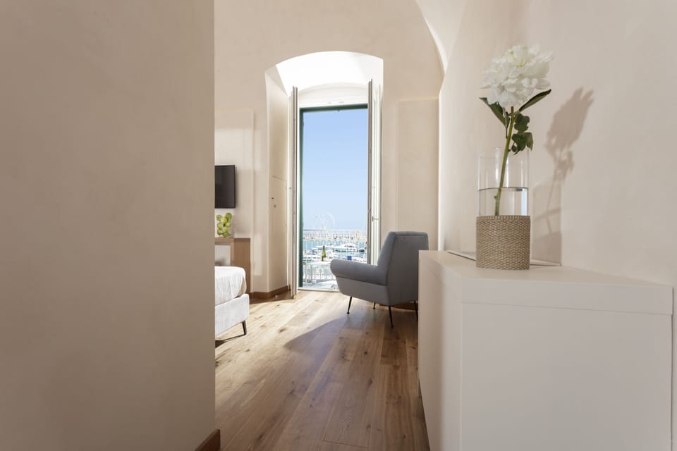 Deluxe Double Room, Balcony, Harbor View (Sant'Antuono) | Premium bedding, memory foam beds, minibar, in-room safe