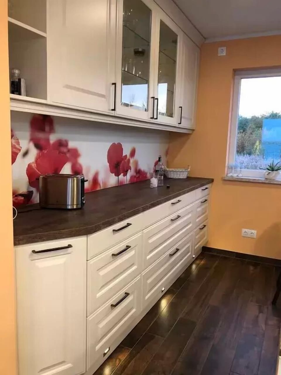 Houseboat | Private kitchen | Full-size fridge, microwave, oven, stovetop