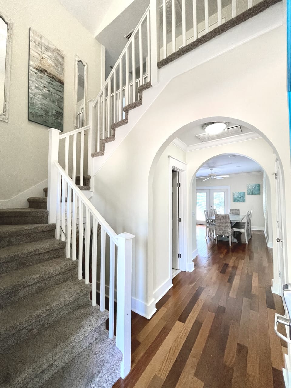 Stairs leading up to the second floor.