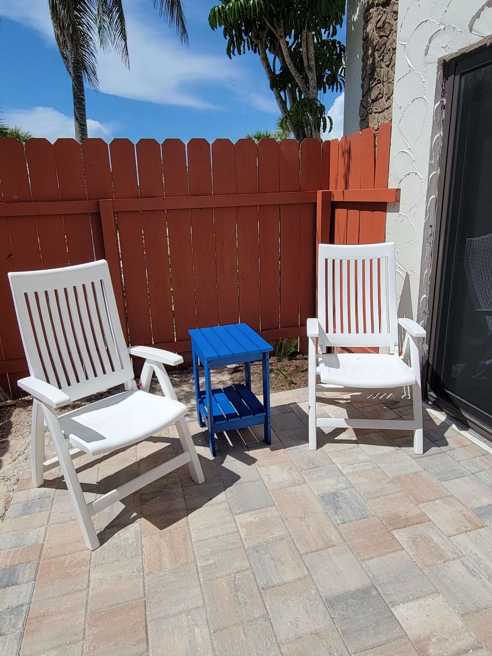 Private outdoor seating.