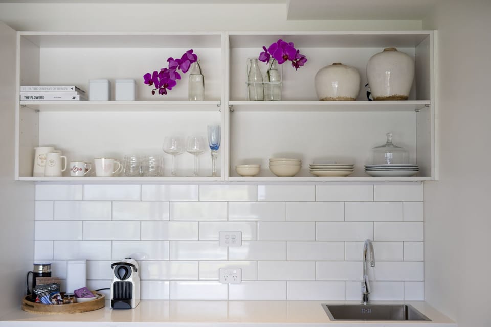 The Milford Suite | Private kitchenette | Full-size fridge, microwave, espresso maker, coffee/tea maker