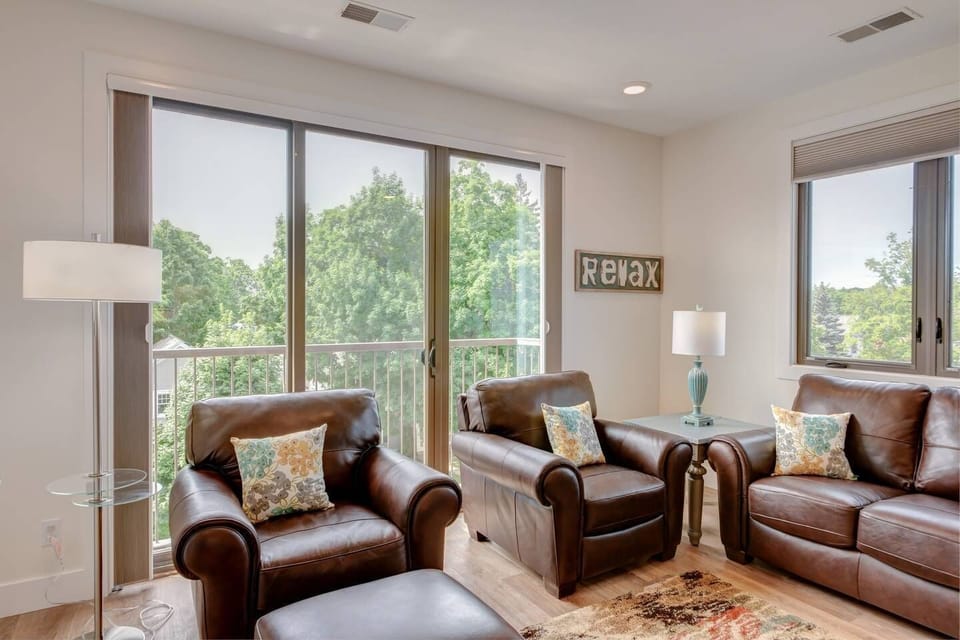 Living room with TONS of light