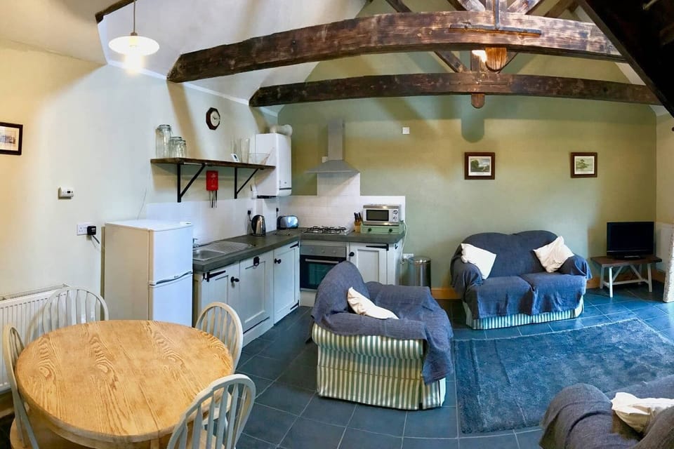 Executive House | Private kitchen | Fridge, microwave, oven, stovetop