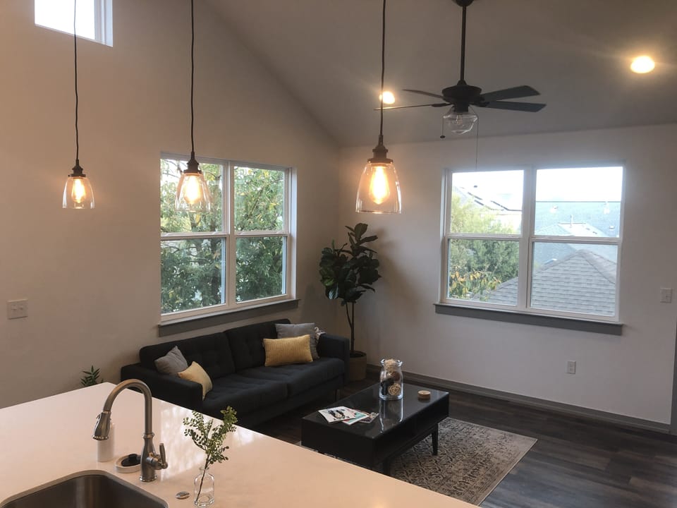 Living area from kitchen