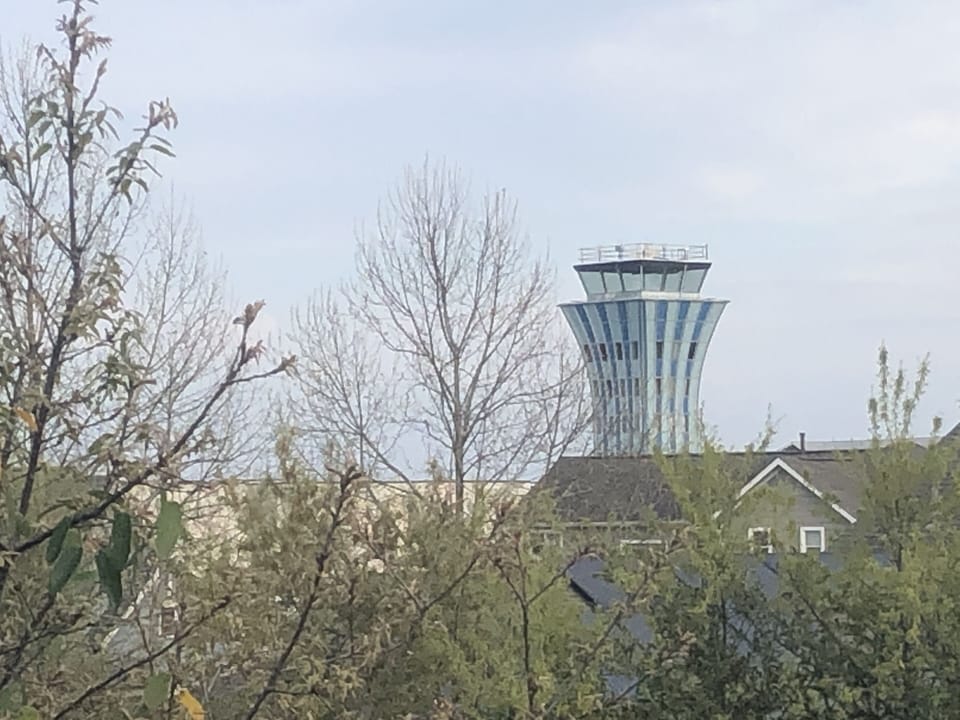 View of Mueller Tower from private balcony