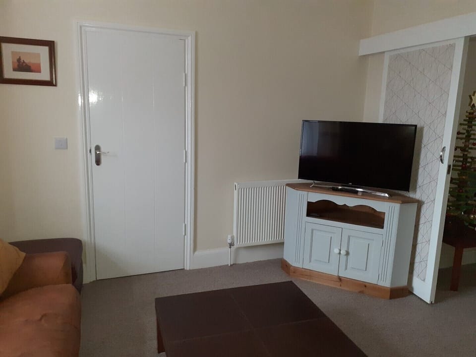 TV with FreeView and BlueRay player.