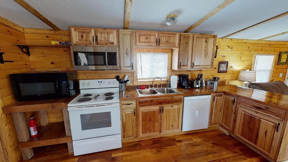 Cooking couldn't be easier when you can move freely around the open kitchen