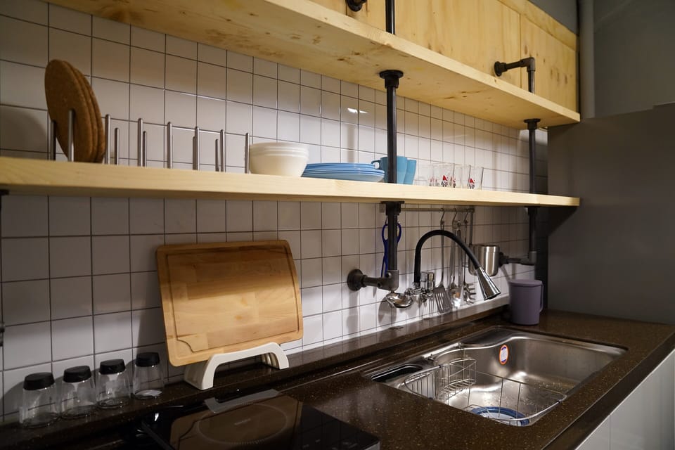 Shared fridge, microwave