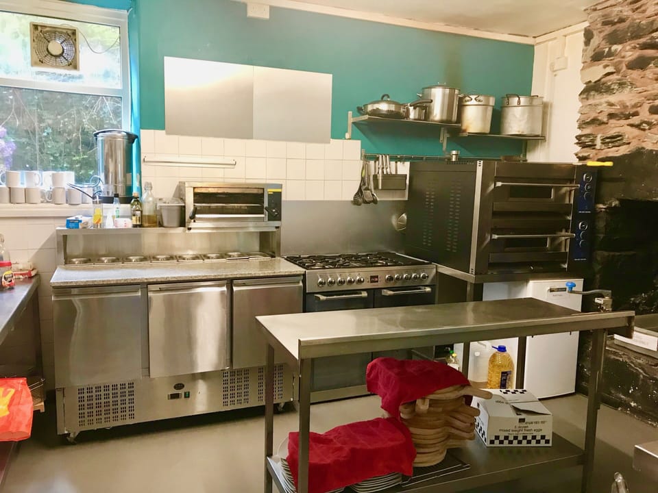 Shared fridge, microwave, cookware/dishes/utensils
