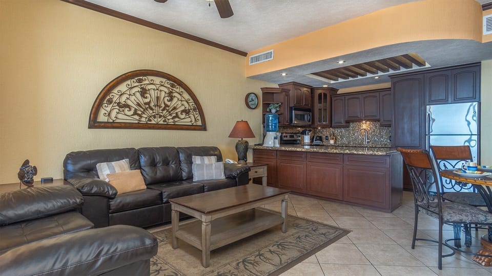 Kitchen and living room