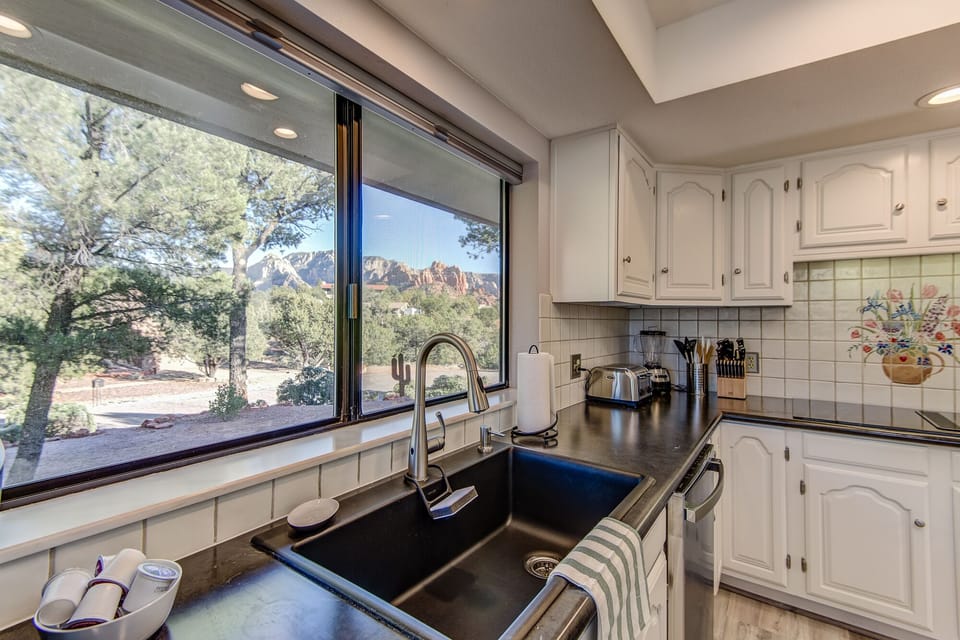 Take in the Spectacular Views While Preparing a Quick Bite or Your Favorite Meal