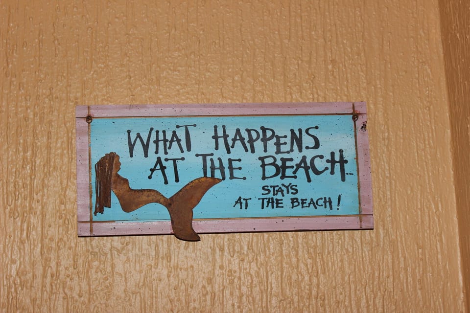 what happens at the beach...