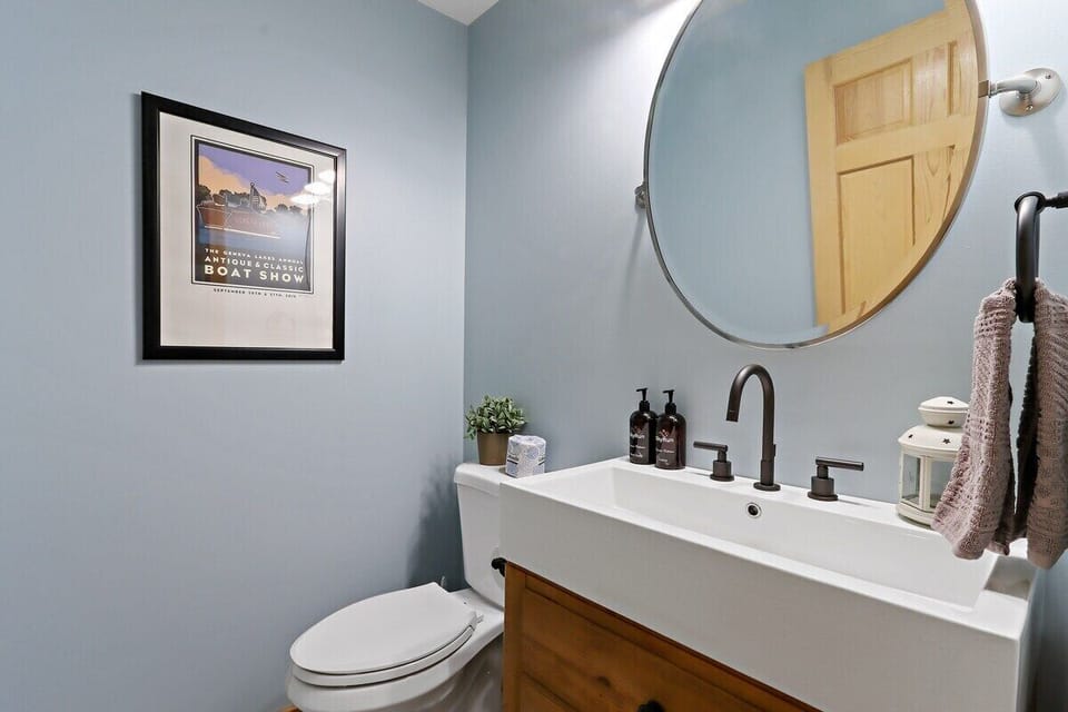 Sink and toilet