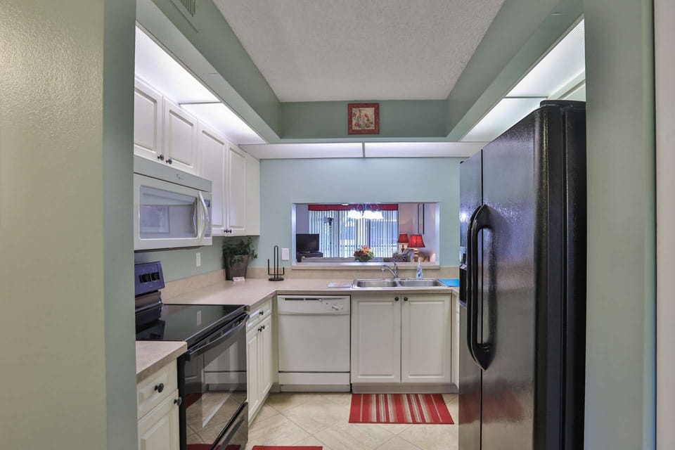 If you are not eating at all the great restaurants nearby, you can cook a great meal at home.