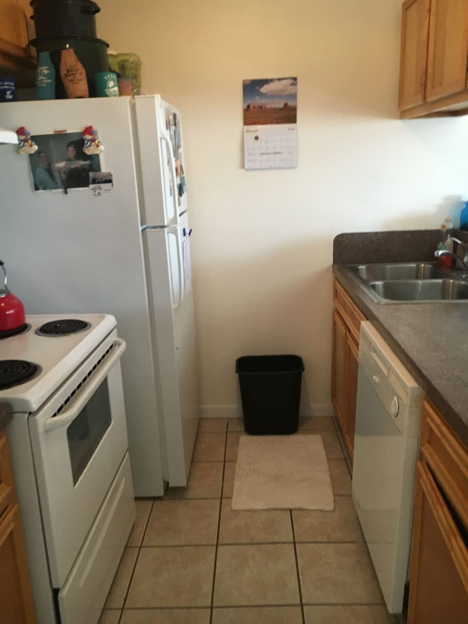 Well stocked Galley Kitchen. We have coffee, creamer and free bottled water.